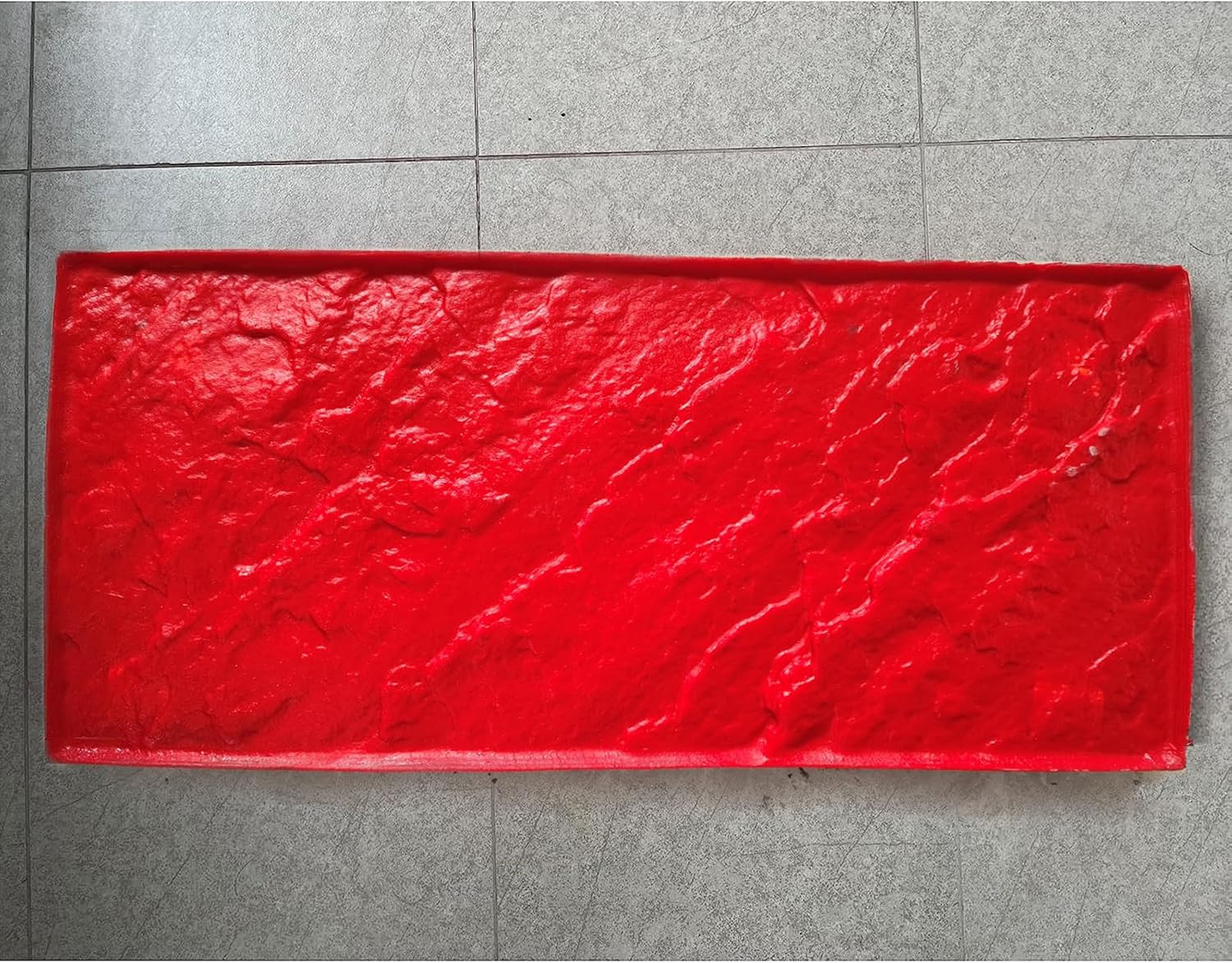 Seamless Rectangular Stone Texture Concrete Stamp Mat for Outdoor Landscaping