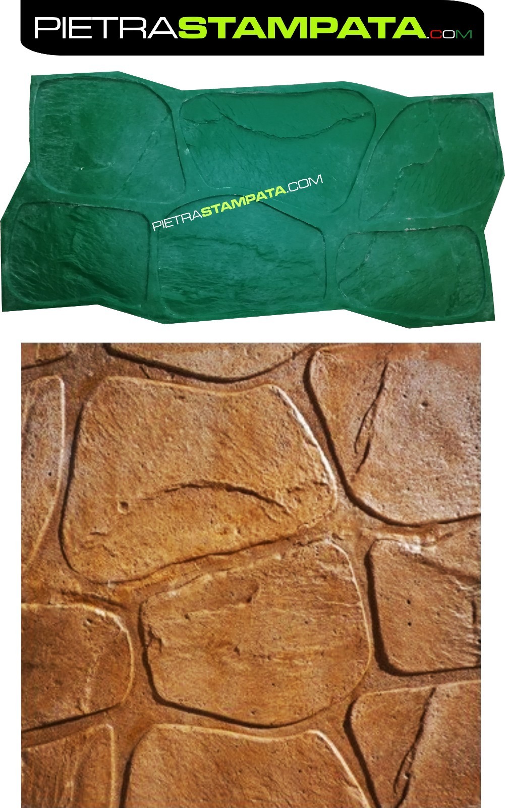 Vertical concrete plaster STAMP Cement rubber mold Decorative Texture stamp