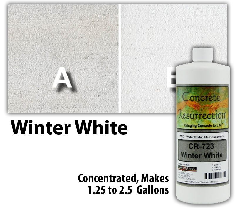 Professional Easy to Apply Water Based Concrete Stain – Winter White