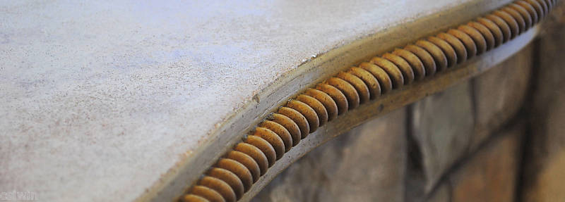 Concrete Countertop Edge Form – Rope – by Walttools
