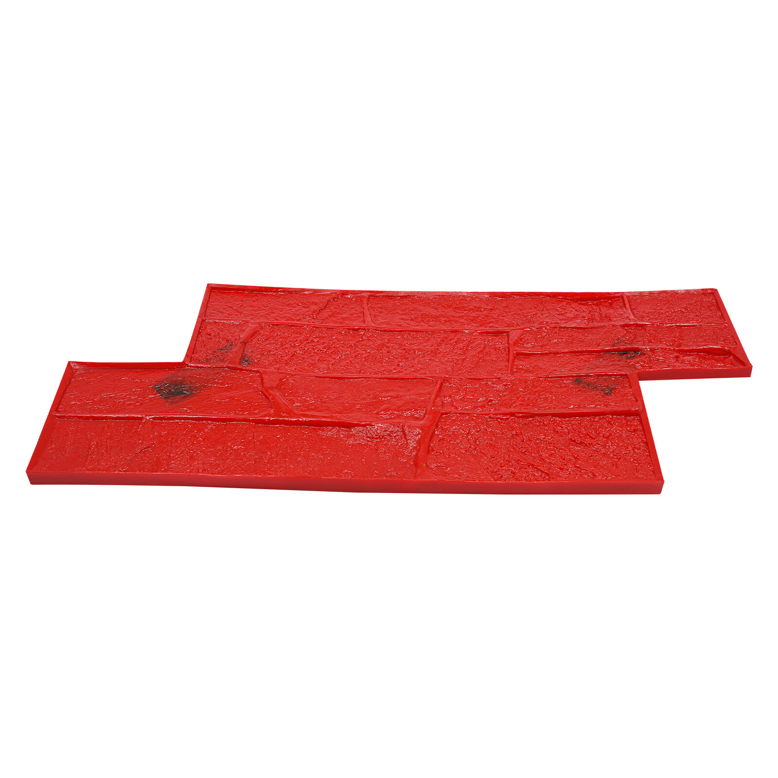 Concrete?Texture?Mold,?Cement?Texture?Wall?Mold Red PU 28.15*11.81*0.71 in NEW