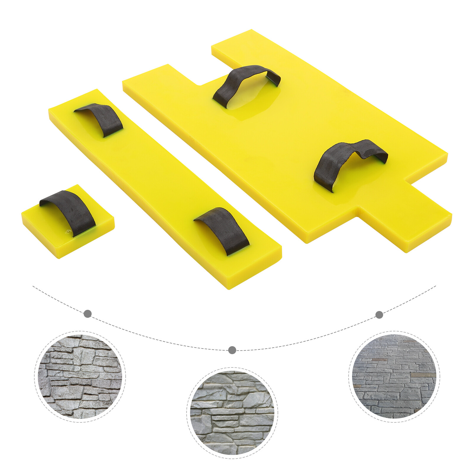 Concrete Wall Mold Polyurethane Seamless Stamp Cement Texture Stone Slate Mat US