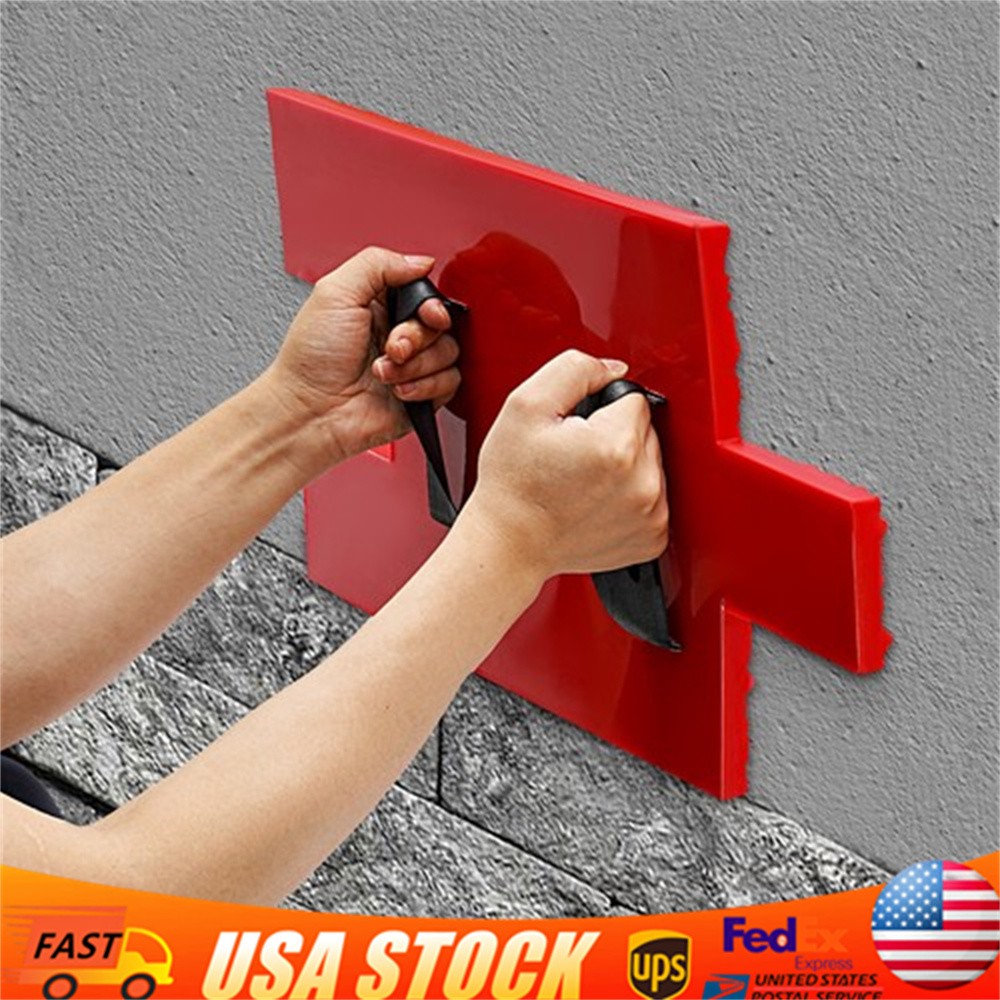 NEW 22″x12″ Concrete Stamps Mats Set Concrete Texturing Skin For Wall & Floor US