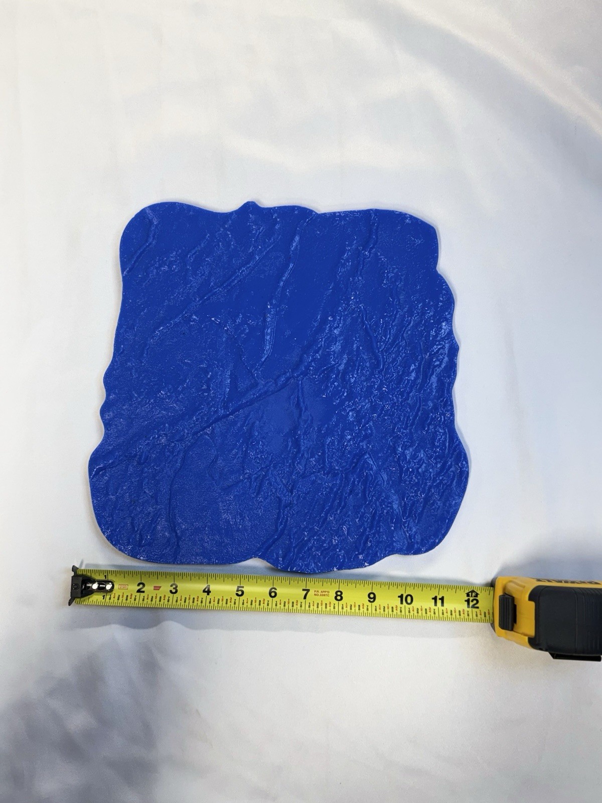 Concrete Mold Texture Stamp 12x12in. Flexible, Blue