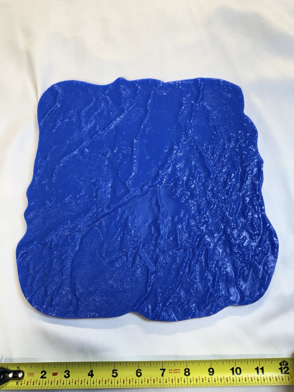 Concrete Mold Texture Stamp 12x12in. Flexible, Blue