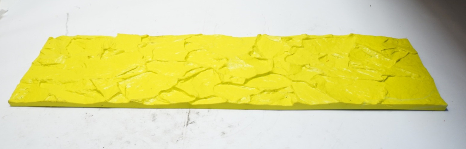 Concrete Stamp 9″ Classic Stone Border Yellow 9″x35-1/4″ MY-100 Fractured Stone
