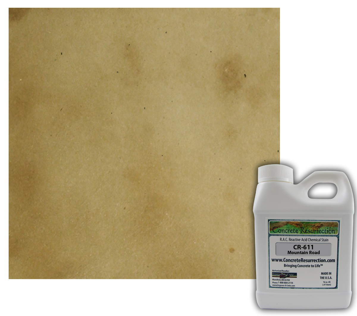 Professional Easy to Apply Concrete Acid Stain-Mountain Road 16oz