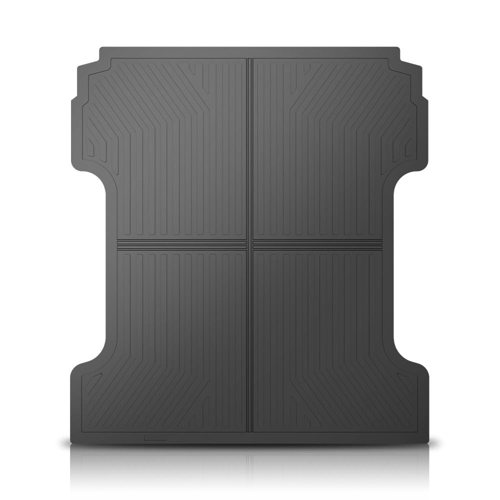 Truck Bed Mat for Chevy Silverado GMC Sierra 1500 2014-2018 5’8″ TPE Black