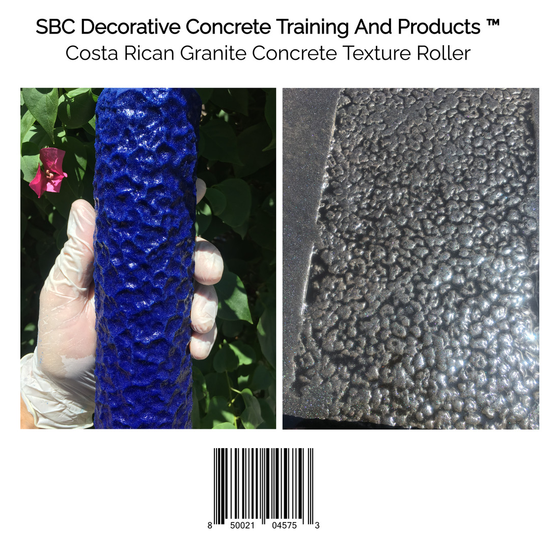 Costa Rican Granite Concrete Texture Roller