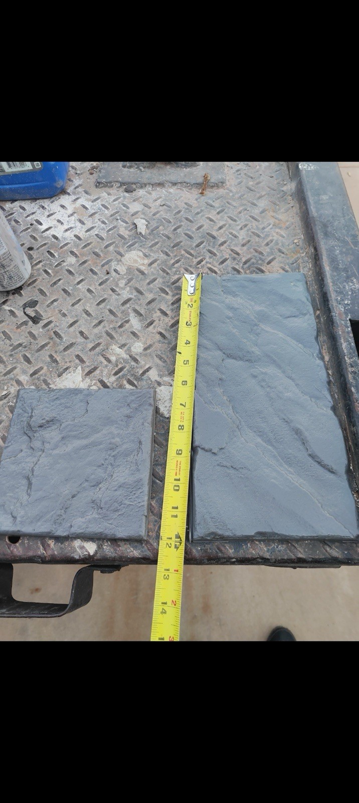 2pcs SET BROOK STONE №2 Concrete stamp RUBBER texture mat Imprint printing