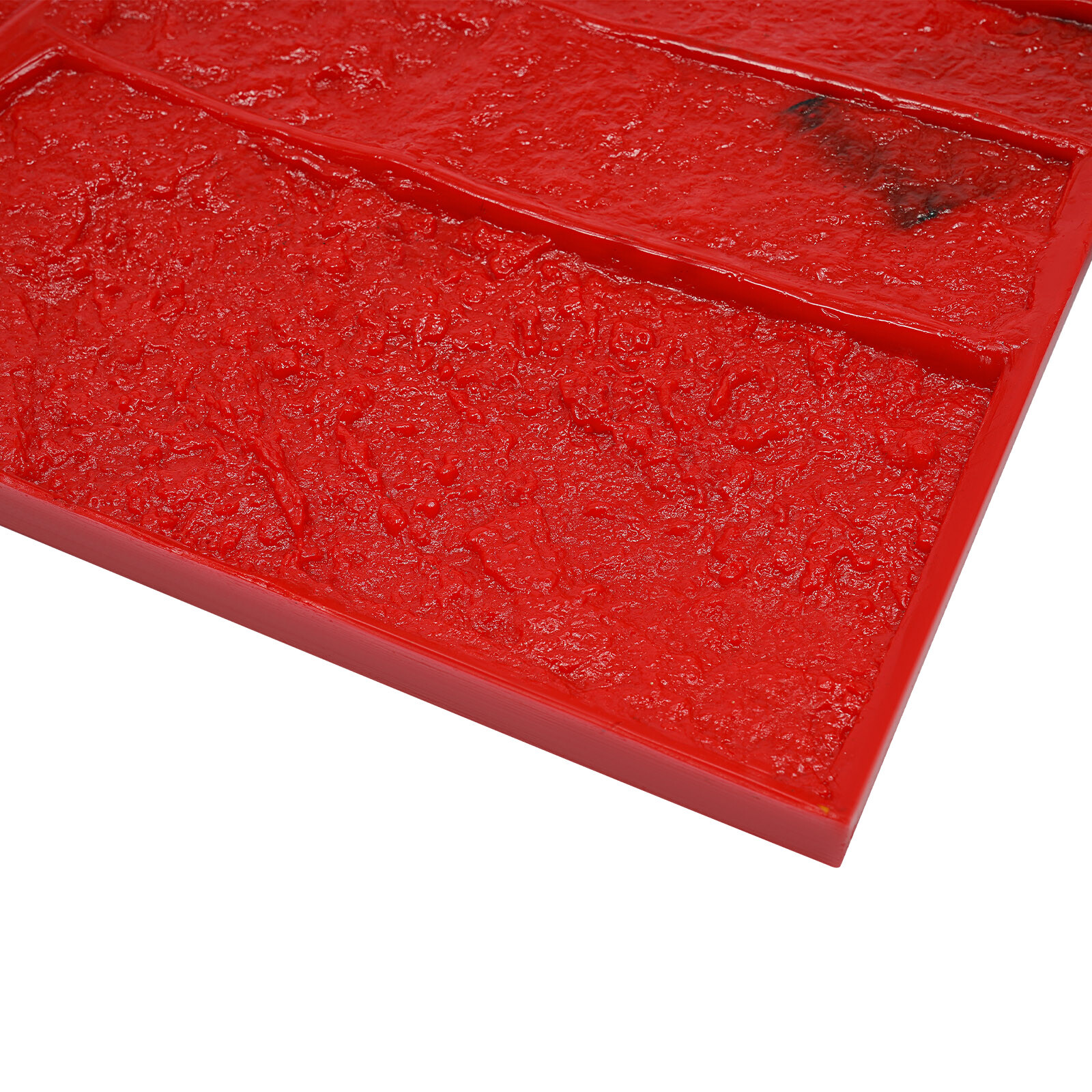 Concrete?Texture?Mold,?Cement?Texture?Wall?Mold Red PU 28.15*11.81*0.71 in NEW