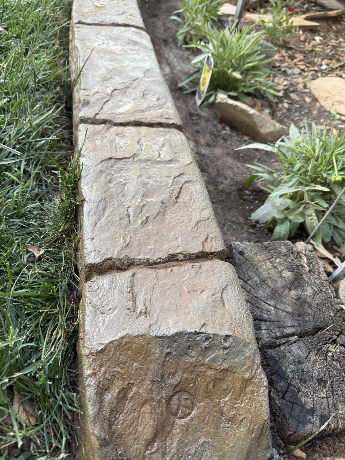 Sierra Slate Landscape Curbing Stamp/vertical Concrete Stamp