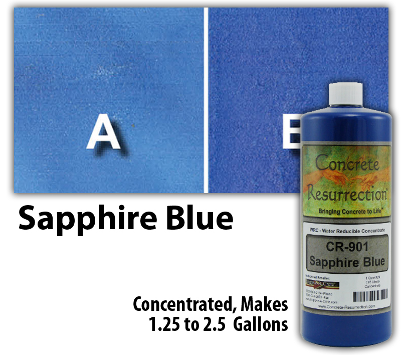 Professional Easy to Apply Water Based Concrete Stain – Sapphire Blue