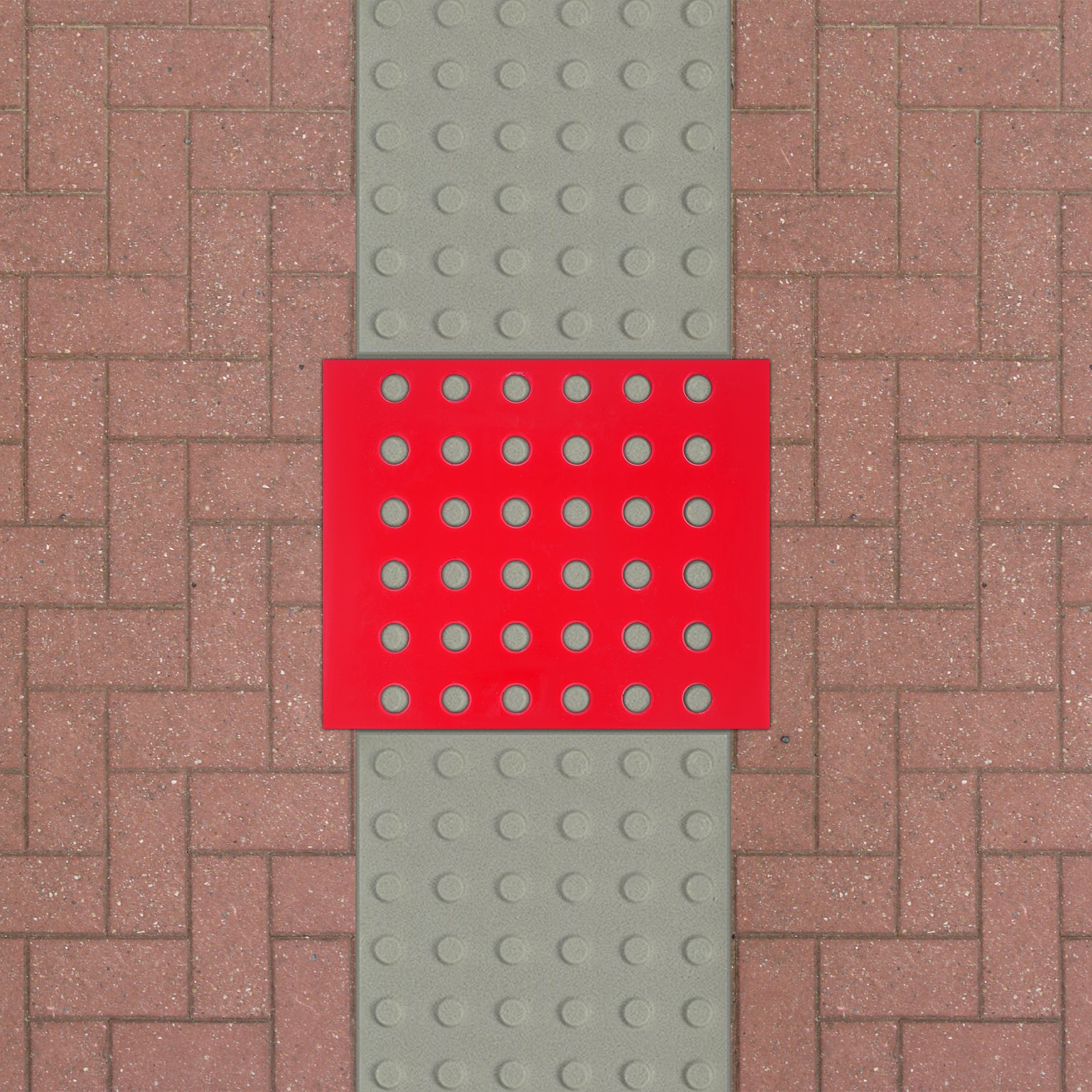 Concrete Stamp Mold, Concrete Stamp Mat For Blind Sidewalk Concrete Texture Mat
