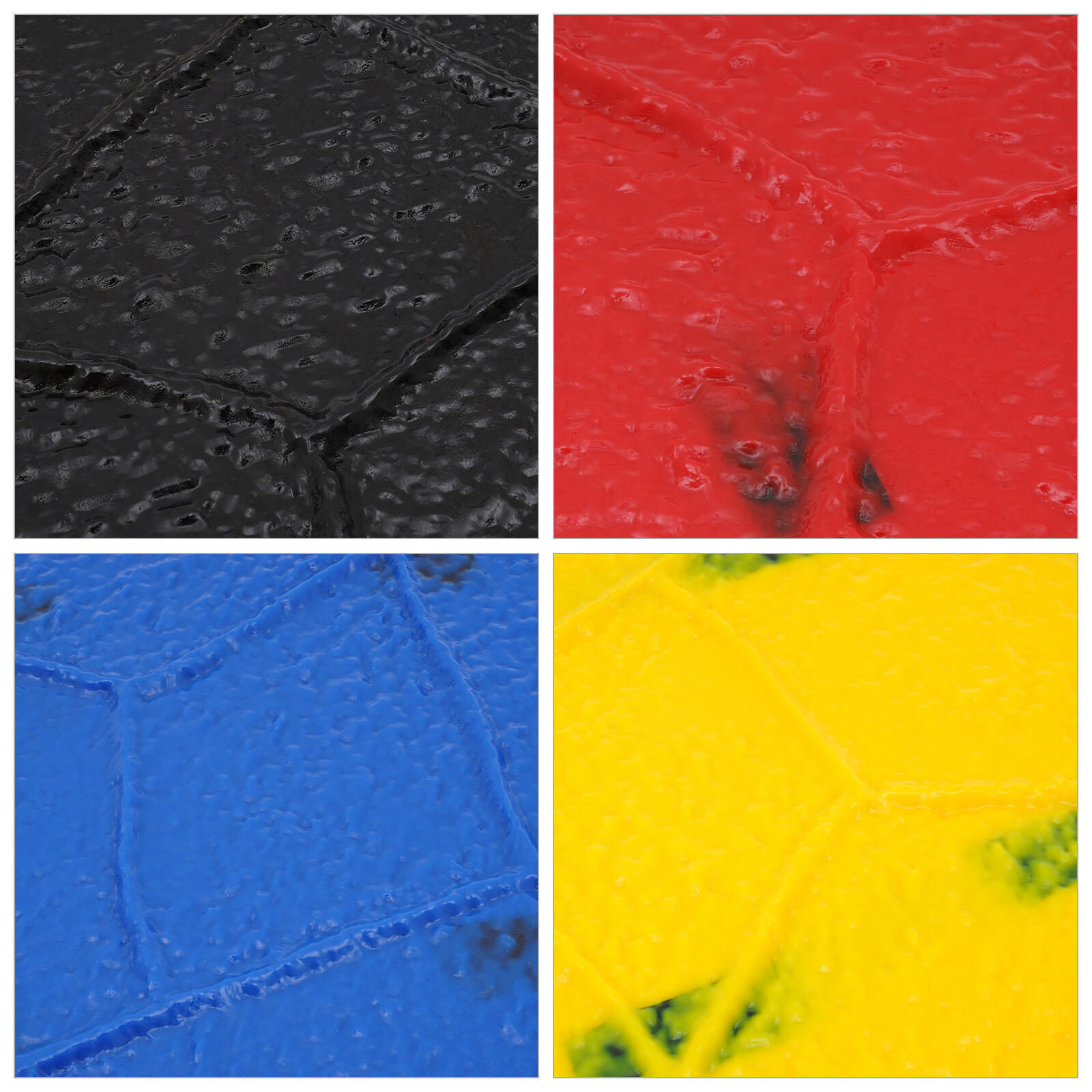 Polyurethane Mat Stamps Concrete Cement Texture Concrete Texturing Skin 4PCS/SET