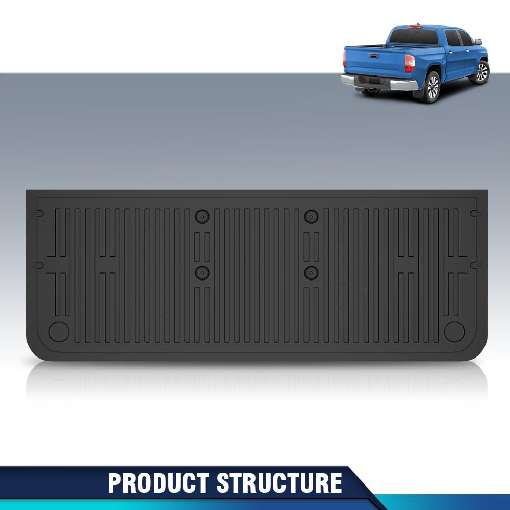 Black Truck Bed Tailgate Liner Mat Compatible Toyota Tundra 2007-2020