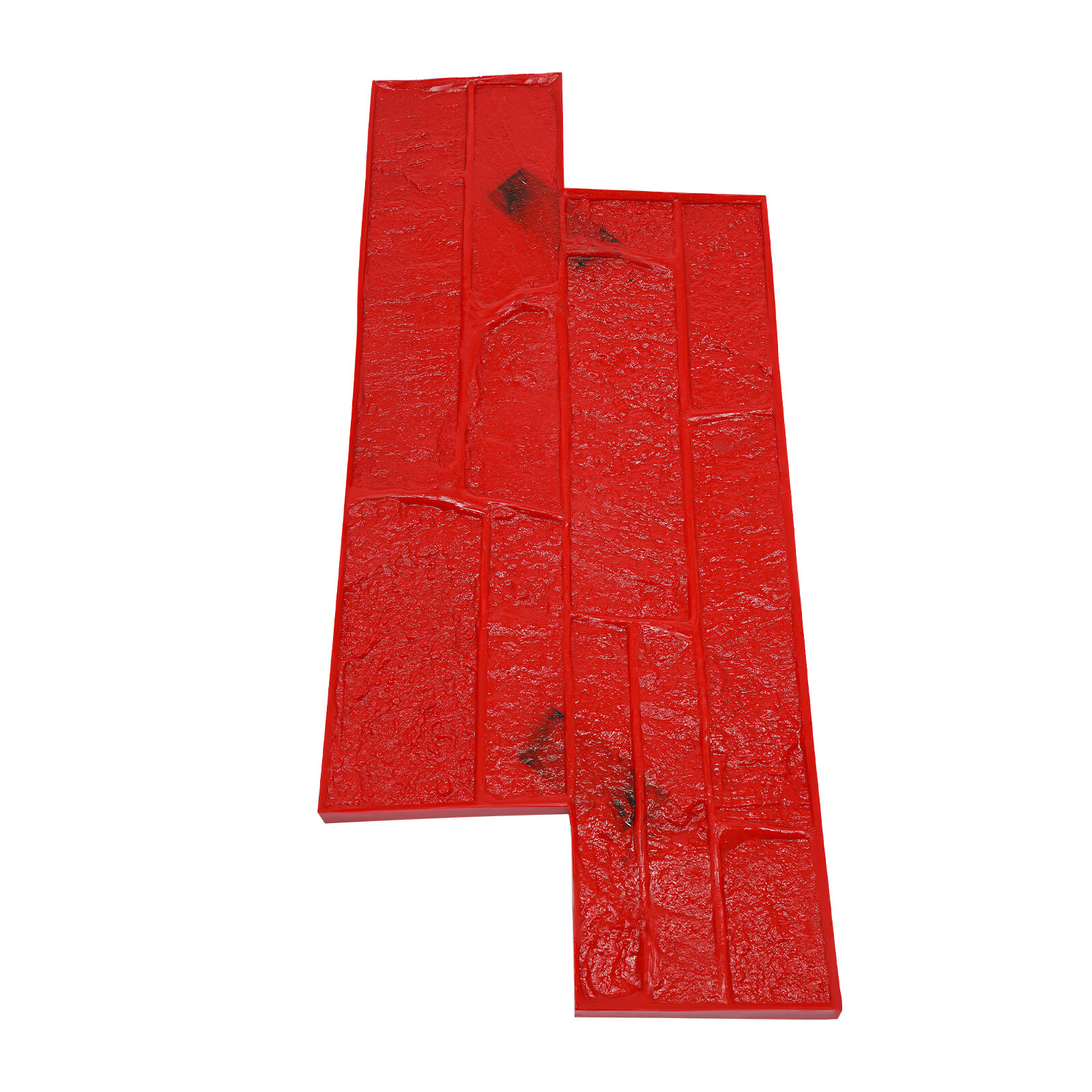 Concrete?Texture?Mold,?Cement?Texture?Wall?Mold Red PU 28.15*11.81*0.71 in NEW