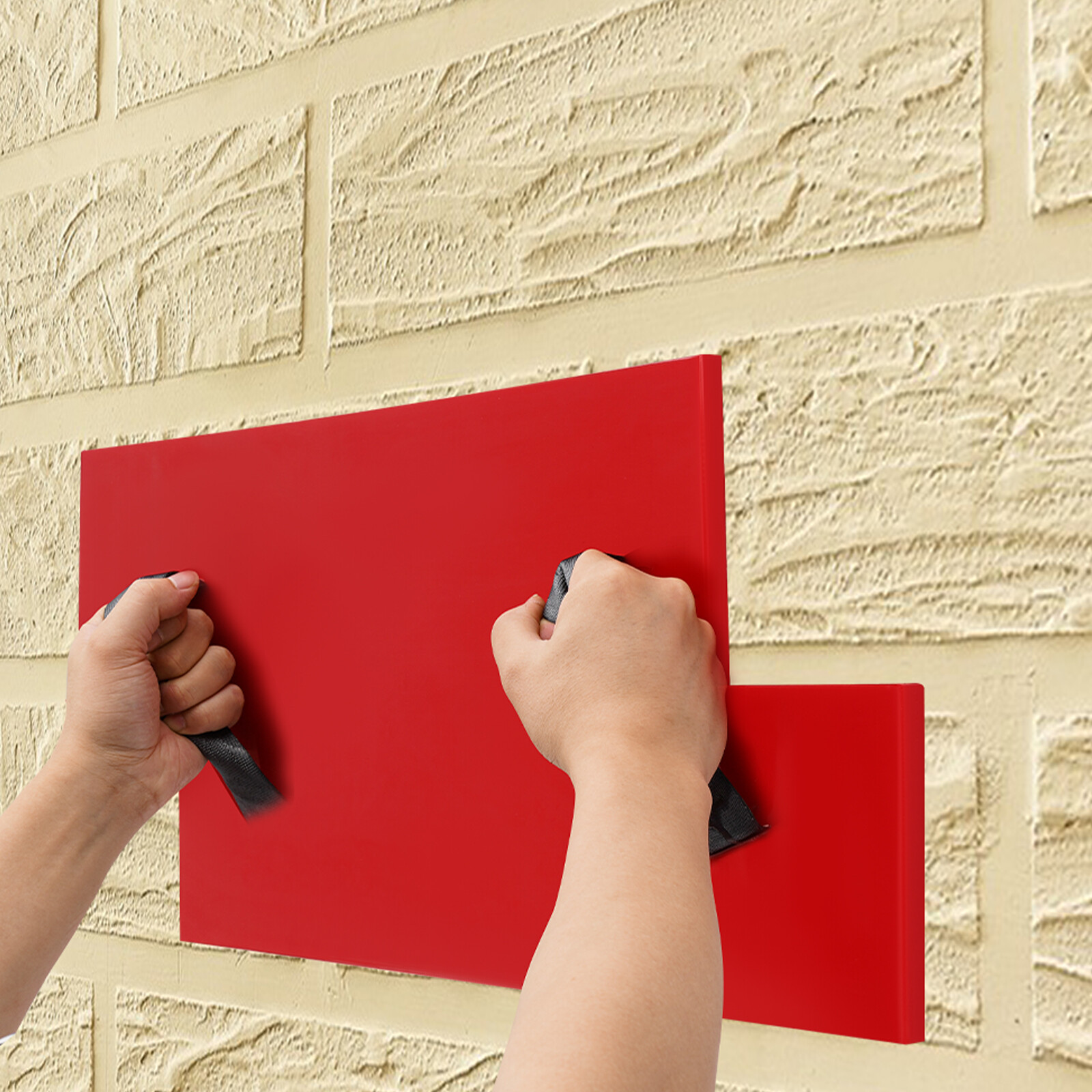 Red 30x72cm Concrete Stamp Mat,Manual Concrete Texture Skin Concrete Texture Mat